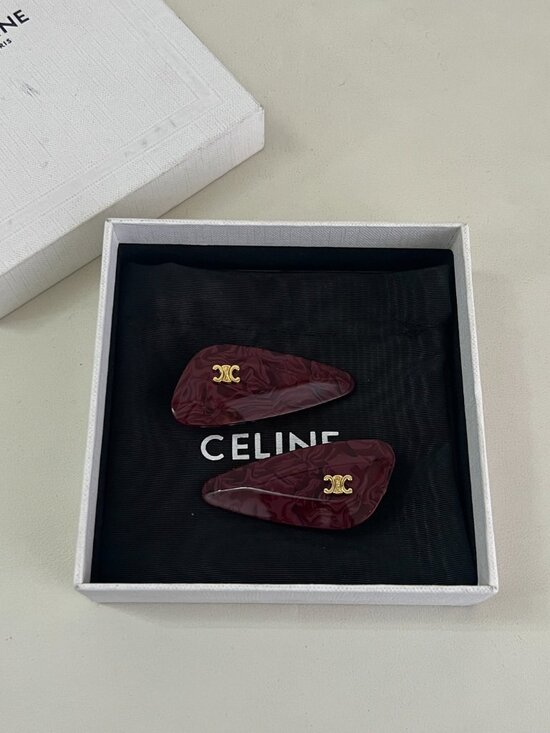 ?Celine hair clips are simple, versatile, and timeless.